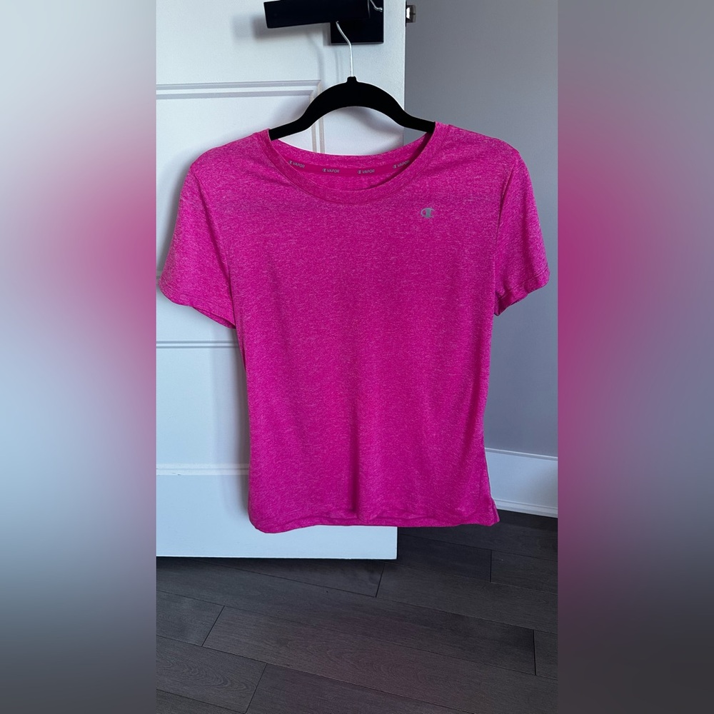 Champion Women's Vibrant Pink Short Sleeve Tee